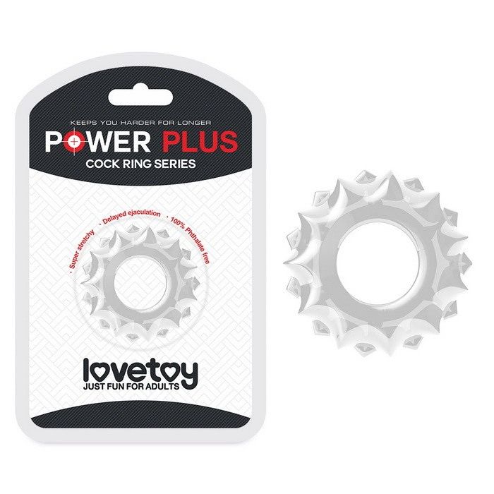 Lovetoy POWER PLUS Cockring Clear - Эрекционное кольцо