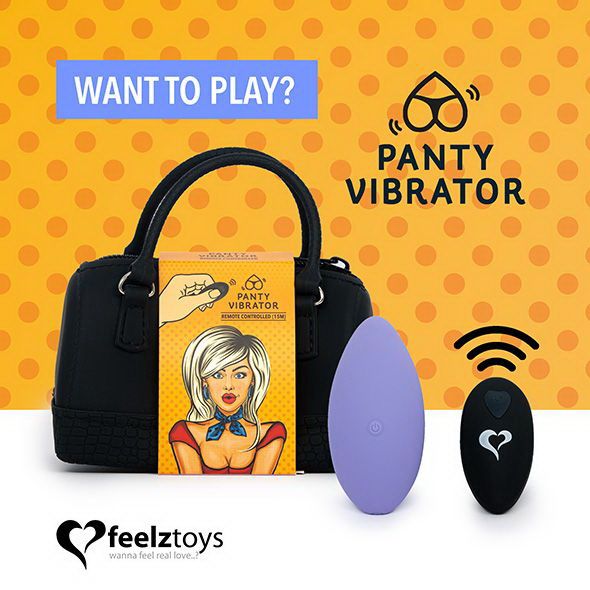 FeelzToys Panty Vibrator Purple - Вибратор в трусики с пультом ДУ