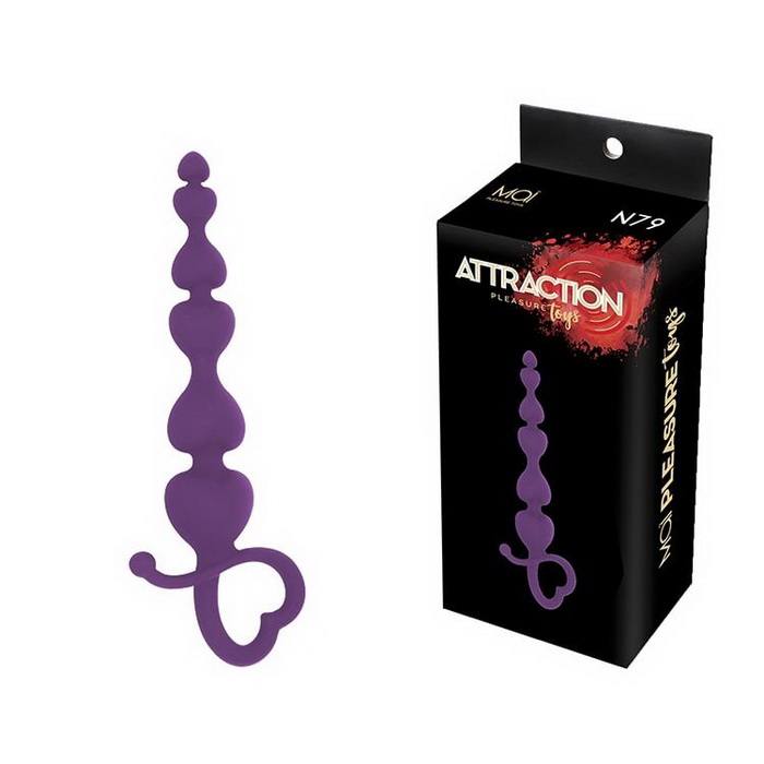 MAI Attraction Toys №79 Purple - Анальные бусы