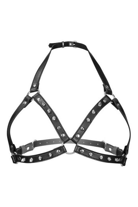 Fetish Tentation Sexy Adjustable Chest Harness - Портупея с металлическими шипами