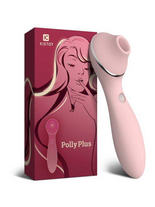 KisToy Polly Plus Pink - Вакуумный вибратор