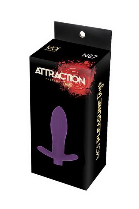 MAI Attraction Toys №87 Purple - Анальная пробка с вибрацией