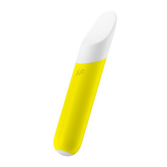 Satisfyer Ultra Power Bullet 7 Yellow - Минивибратор с гибким язычком